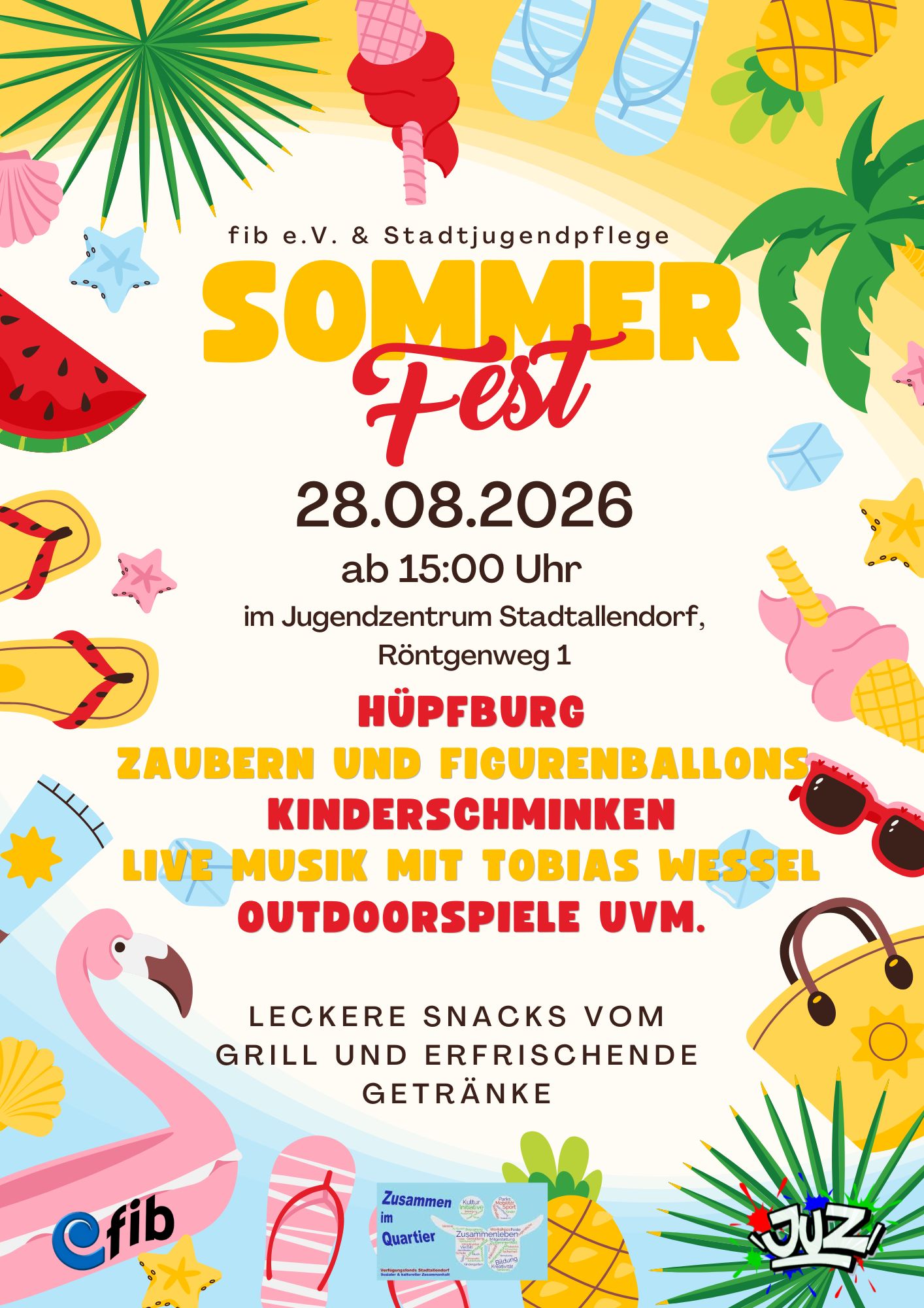 Plakat Einladung zum Sommerfest in Stadtallendorf 2026