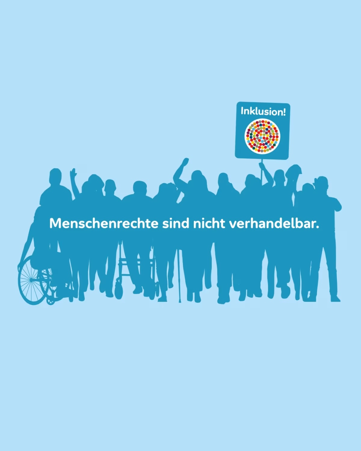 Visualisierung: Menschenrechte sind nicht verhandelbar